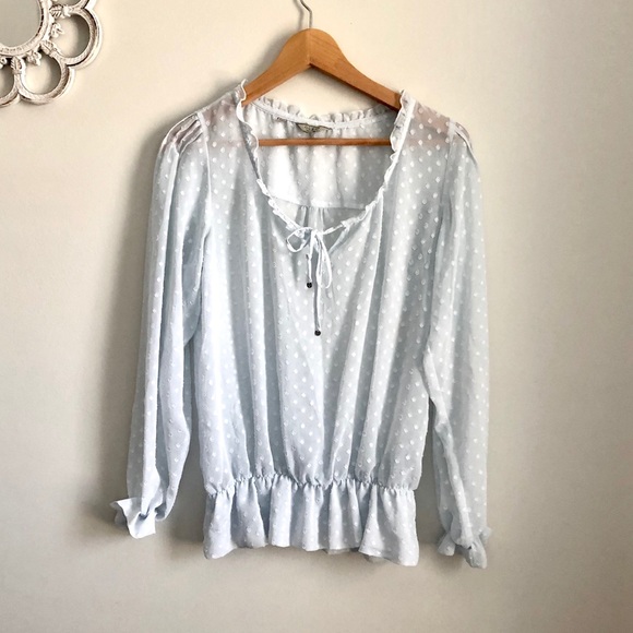 GUESS baby blue blouse - Picture 4 of 8